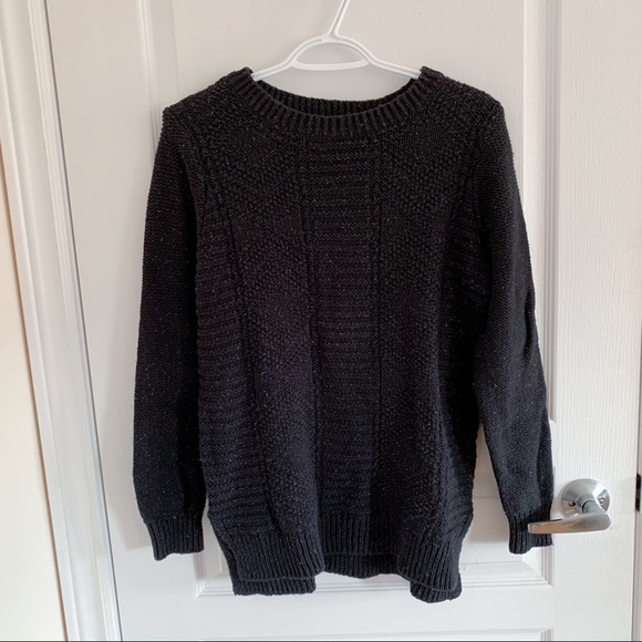 Hollister black and dark blue knitted sweater
